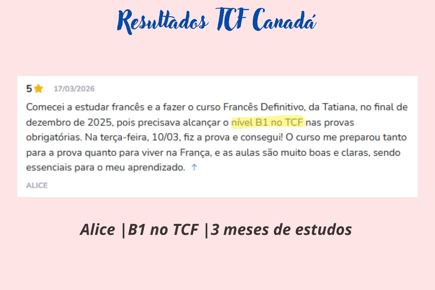 Resultado TCF/TEF